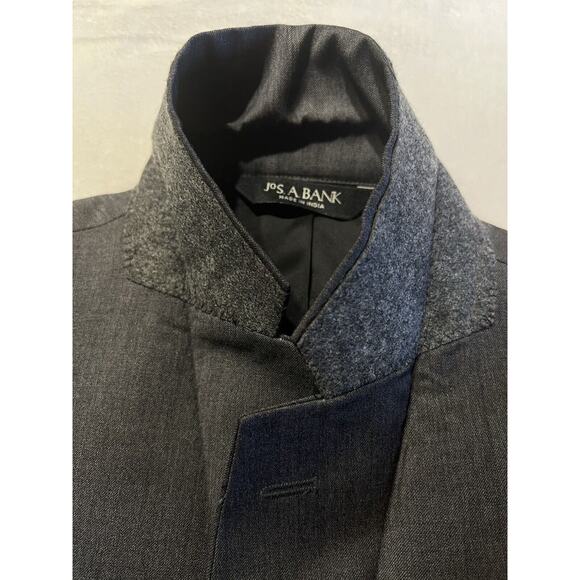 Jos A Bank Travelers Slim 40R 32x27+ Men Gray 2 Piece Suit Jacket Pants Note - Picture 7 of 15